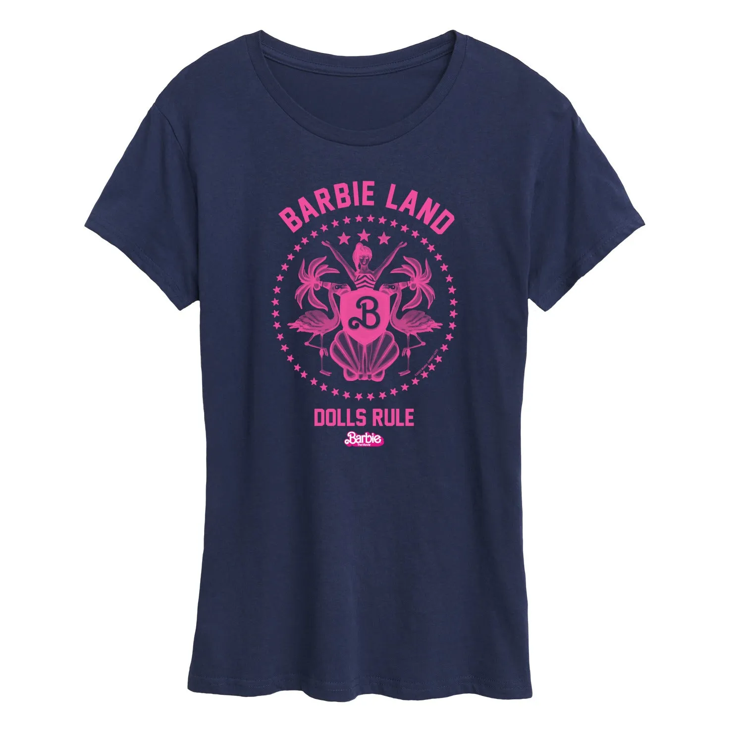 Barbie the Movie - Barbie Land - Dolls Rule - Women's Short Sleeve Graphic T-Shirt sold by Zulily product image thumbnail 2
