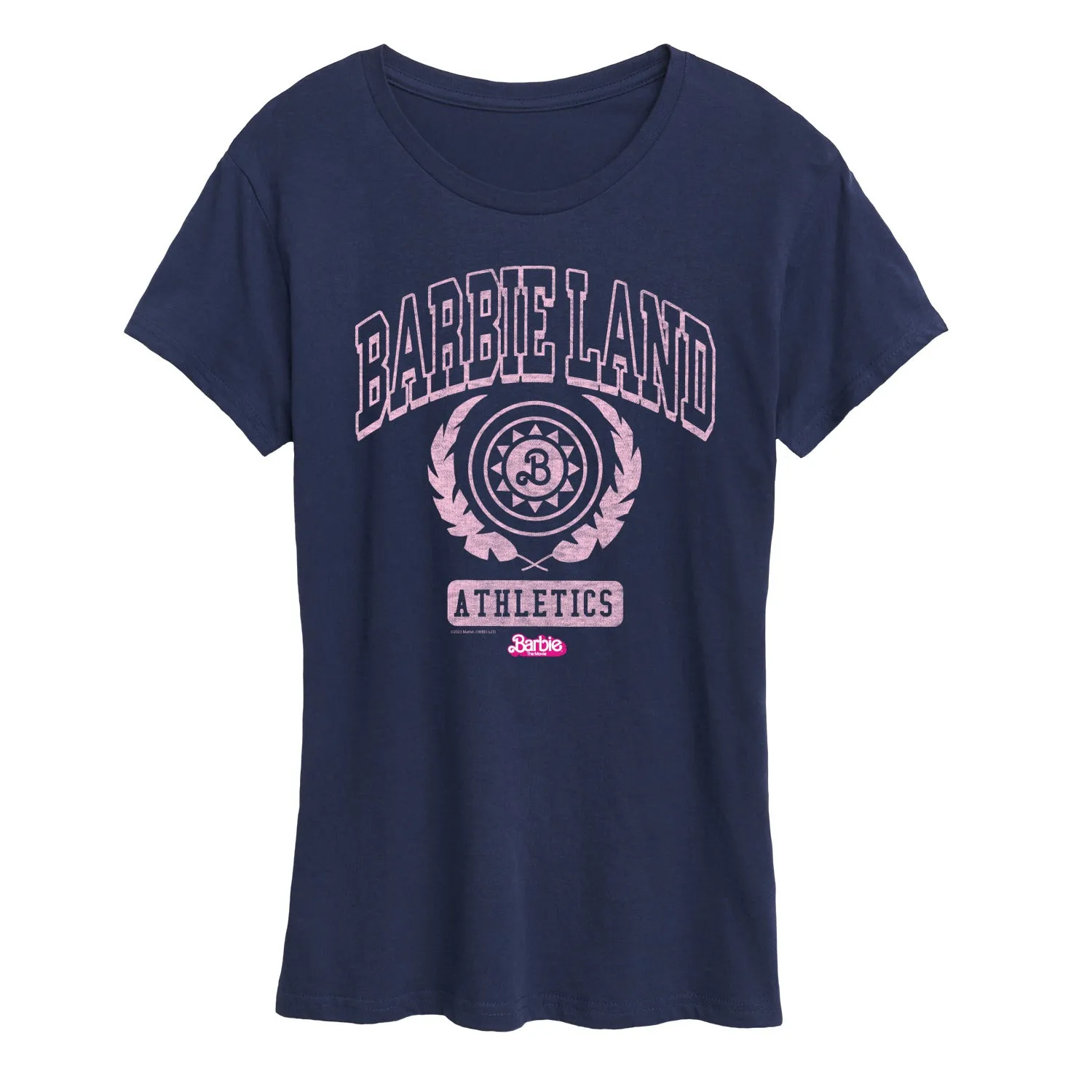 Barbie the Movie - Barbie Land Athletics - Women's Short Sleeve Graphic T-Shirt sold by Zulily product image thumbnail 4