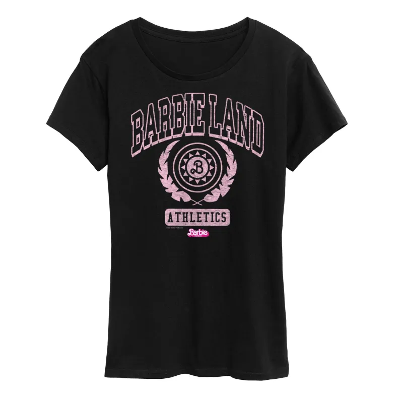 Barbie the Movie - Barbie Land Athletics - Women's Short Sleeve Graphic T-Shirt sold by Zulily