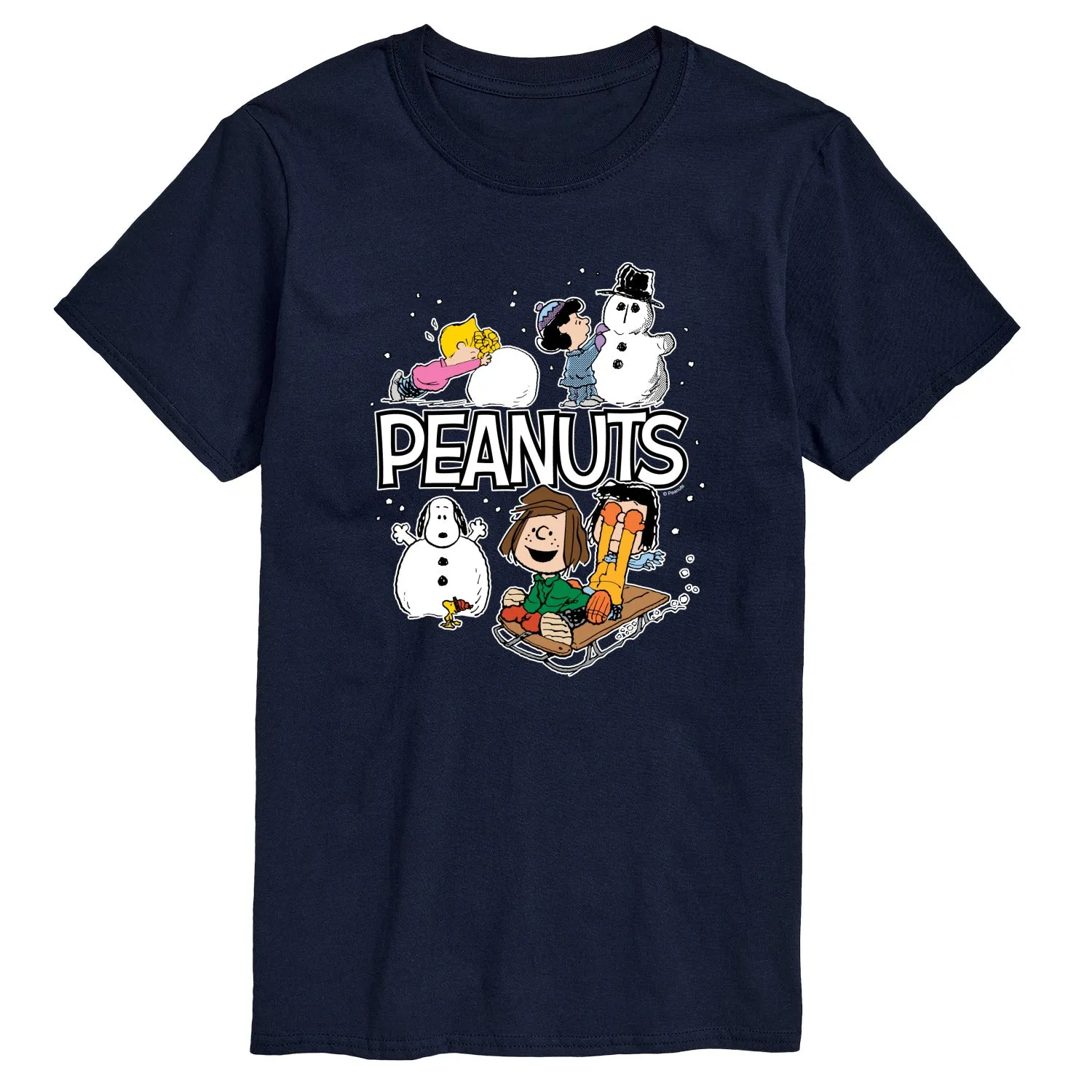 Peanuts - Peanuts Winter Stickers - Men's Short Sleeve Graphic T-Shirt sold by Zulily product image thumbnail 5
