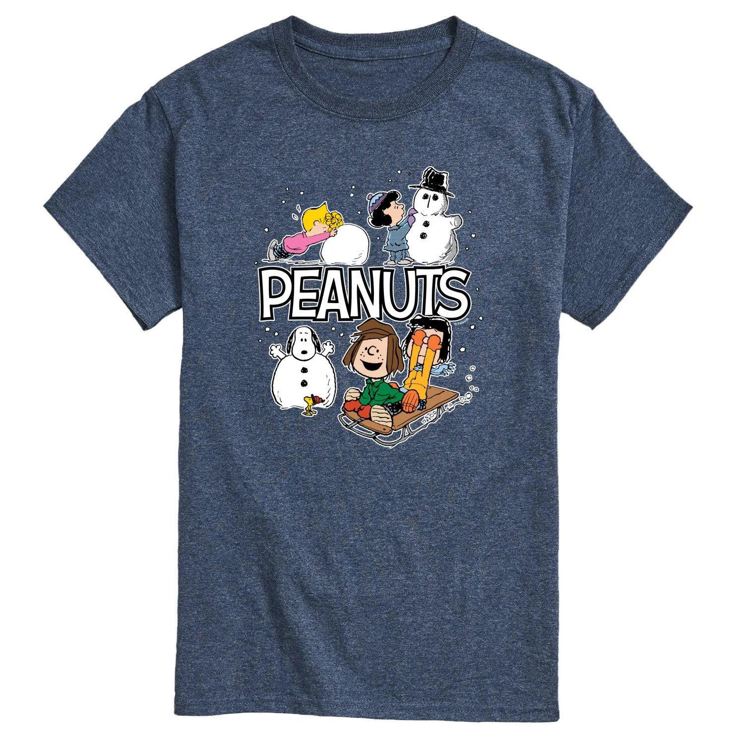 Peanuts - Peanuts Winter Stickers - Men's Short Sleeve Graphic T-Shirt sold by Zulily product image thumbnail 3