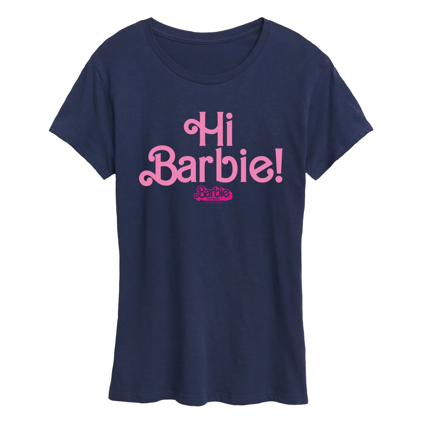 Barbie The Movie - Hi Barbie - Women's Short Sleeve Graphic T-Shirt sold by Zulily product image thumbnail 3