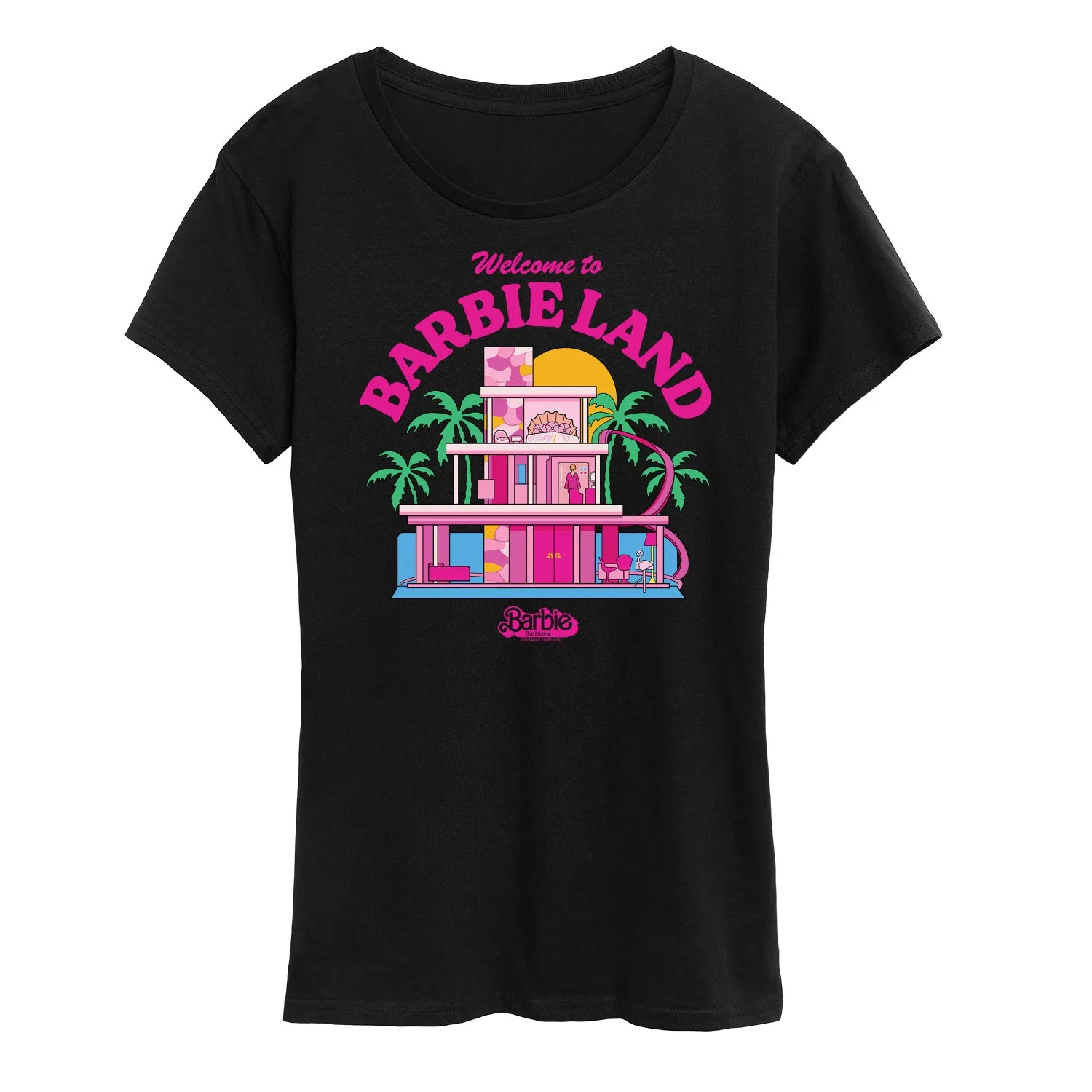 Barbie The Movie - Welcome To Barbie Land - Women's Short Sleeve Graphic T-Shirt sold by Zulily product image thumbnail 2