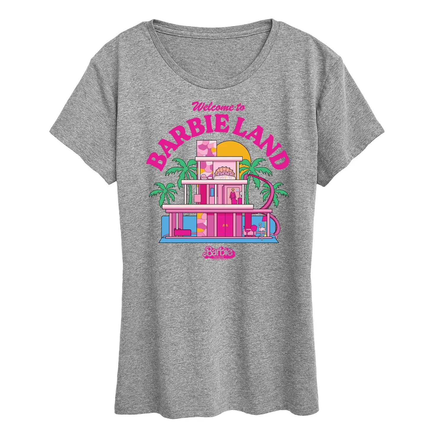 Barbie The Movie - Welcome To Barbie Land - Women's Short Sleeve Graphic T-Shirt sold by Zulily product image thumbnail 3