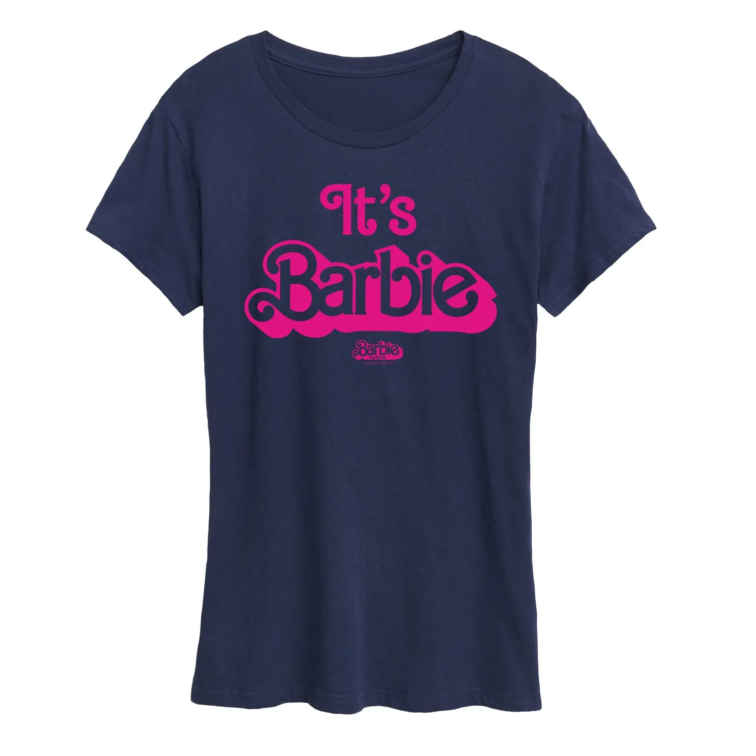 Barbie The Movie - It's Barbie Pink - Women's Short Sleeve Graphic T-Shirt sold by Zulily product image thumbnail 3