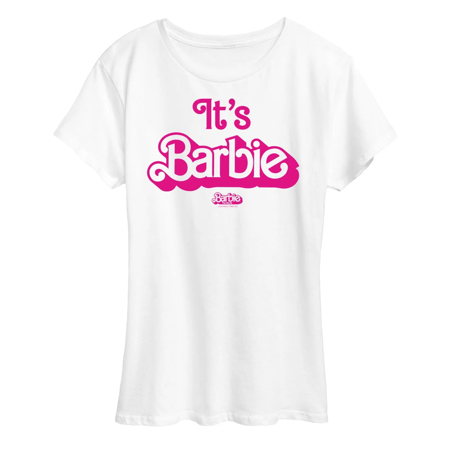 Barbie The Movie - It's Barbie Pink - Women's Short Sleeve Graphic T-Shirt sold by Zulily