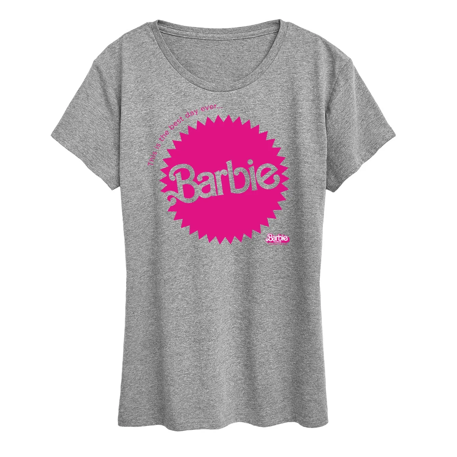 Barbie The Movie - Mattel Barbie Burst - Women's Short Sleeve Graphic T-Shirt sold by Zulily product image thumbnail 3