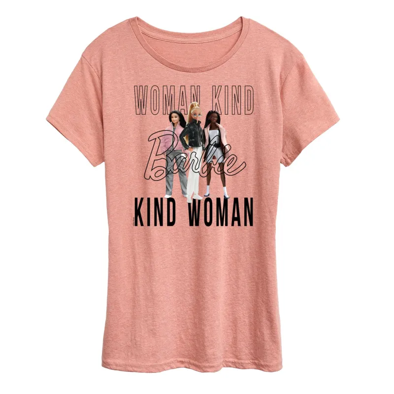 Barbie - Woman Kind, Kind Woman - Career Barbie - Women's Short Sleeve Graphic T-Shirt sold by Zulily