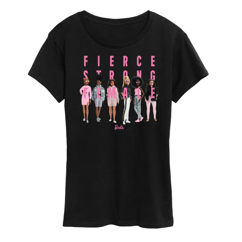 Barbie - Fierce Strong Female - Power Pose - Women's Short Sleeve Graphic T-Shirt sold by Zulily