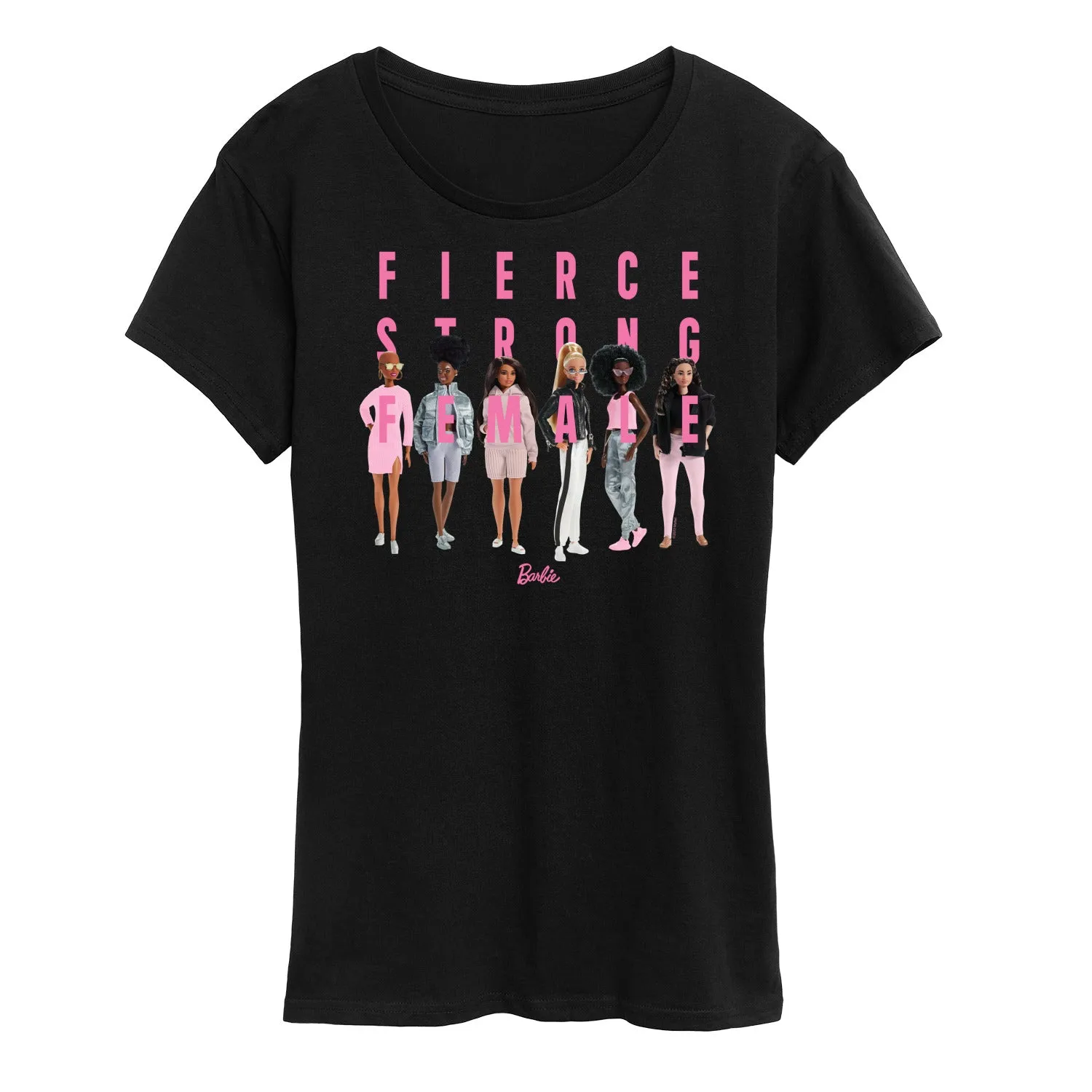Barbie - Fierce Strong Female - Power Pose - Women's Short Sleeve Graphic T-Shirt sold by Zulily