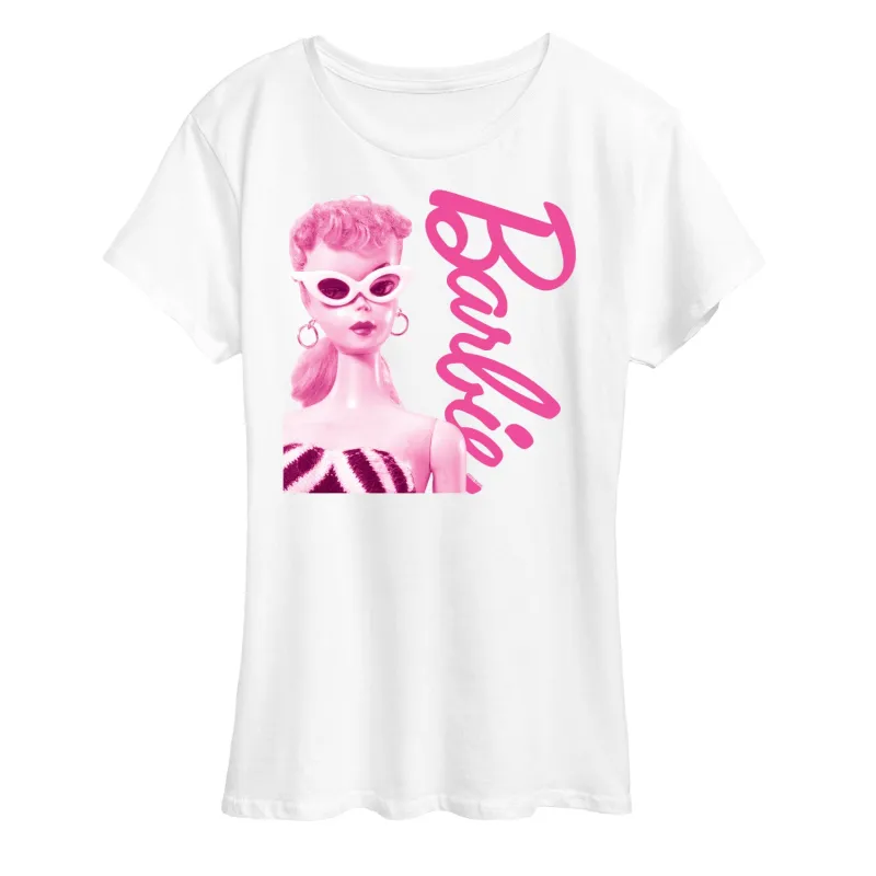 Barbie - Pink Doll Closeup - Women's Short Sleeve Graphic T-Shirt made by Barbie