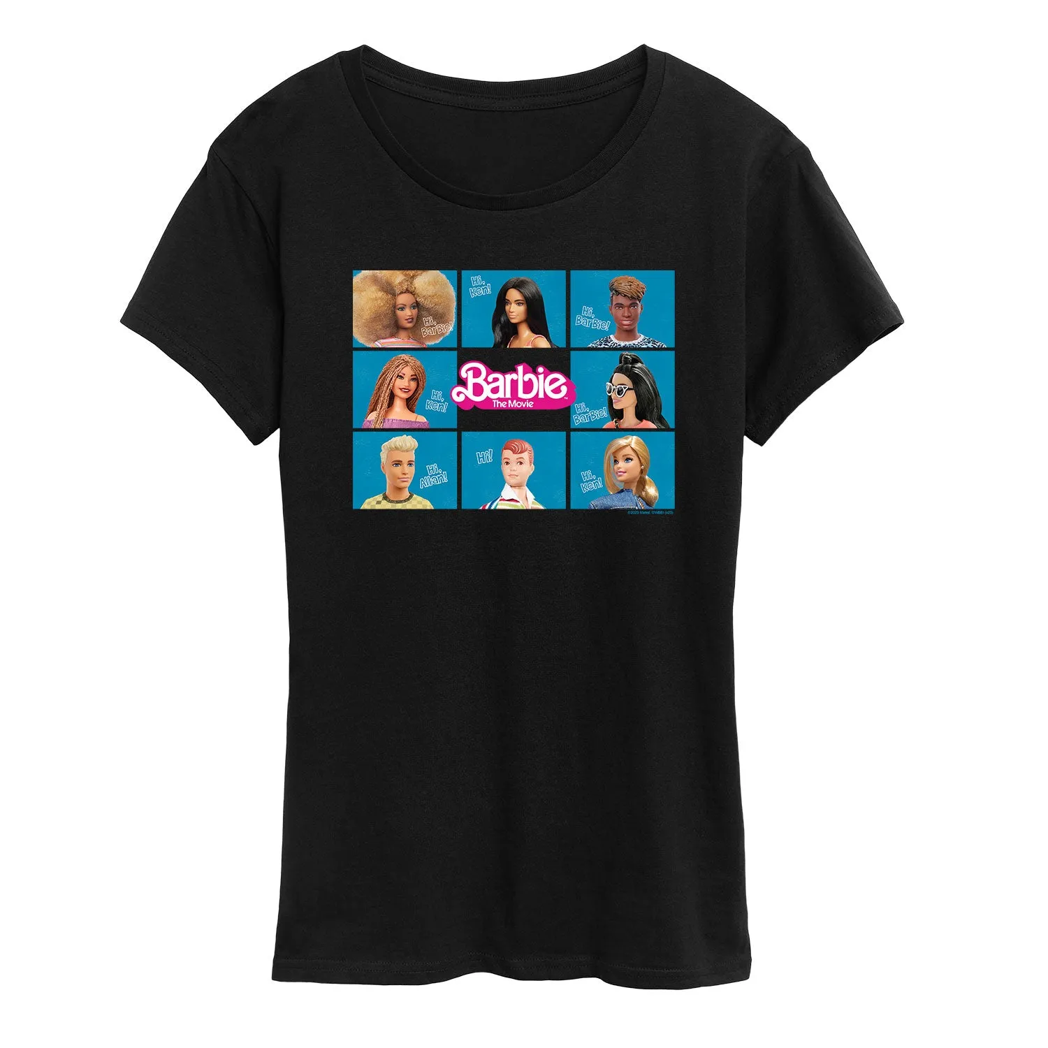 Barbie the Movie - Barbie, Ken, & Allan - Women's Short Sleeve Graphic T-Shirt sold by Zulily