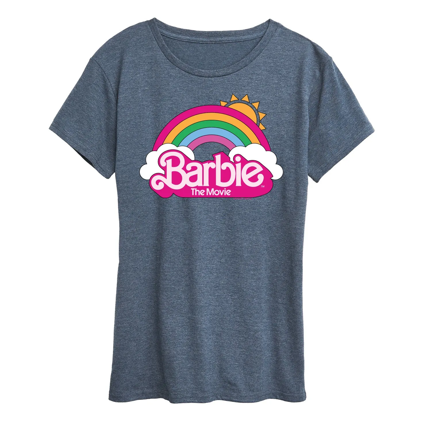 Barbie the Movie - Barbie Logo Rainbow - Women's Short Sleeve Graphic T-Shirt sold by Zulily product image thumbnail 2