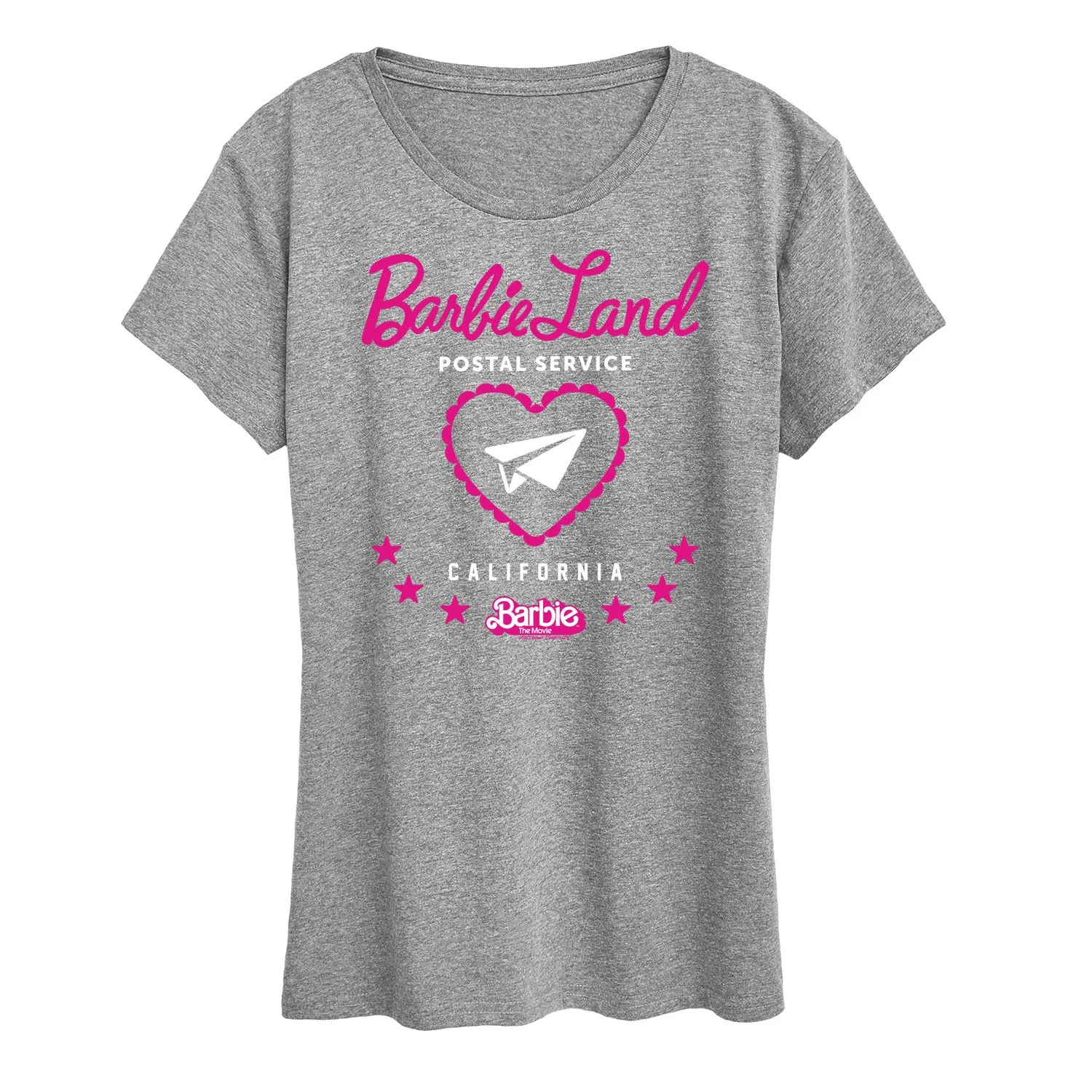 Barbie the Movie - Barbie Land Postal Service - Women's Short Sleeve Graphic T-Shirt sold by Zulily product image thumbnail 2