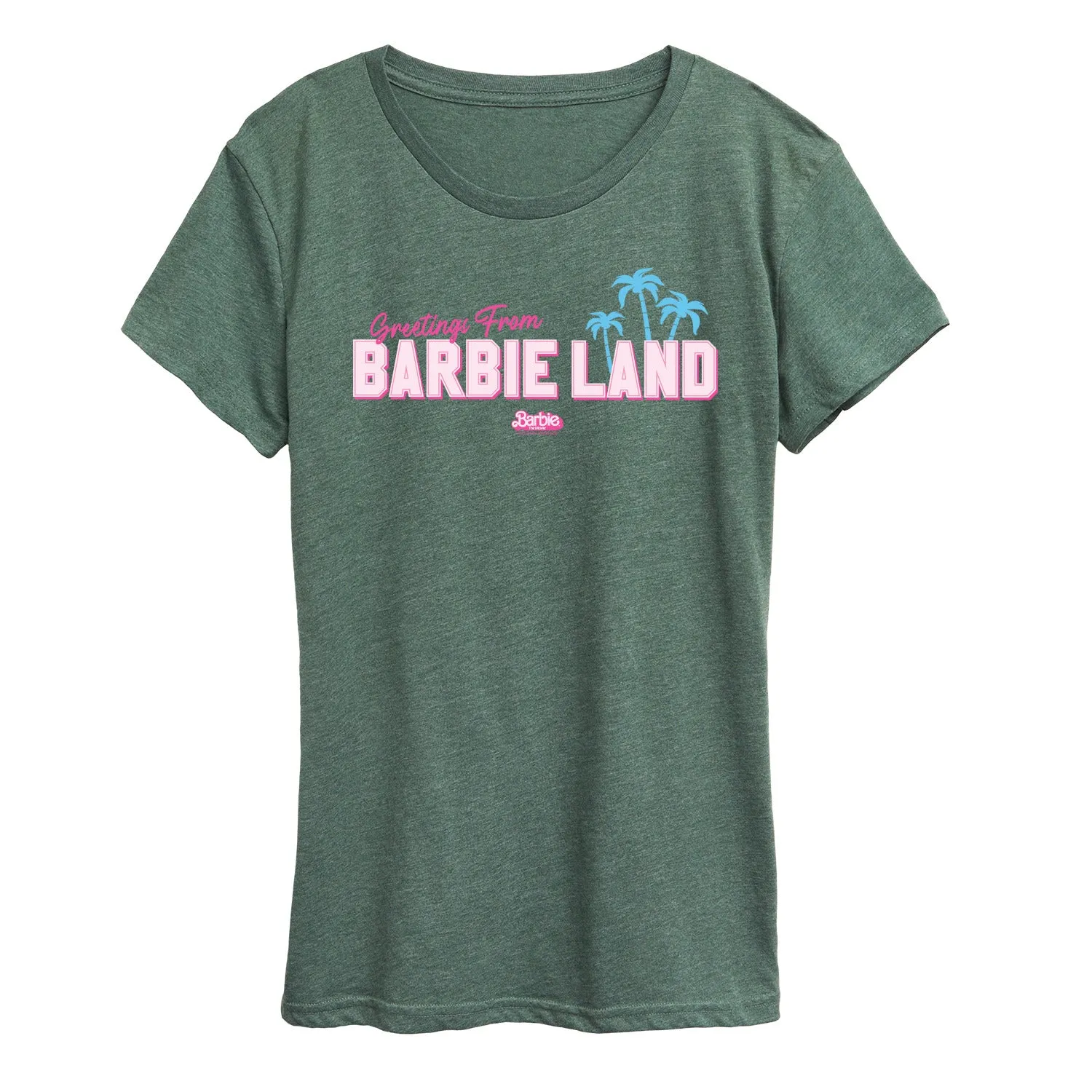 Barbie the Movie - Greetings from Barbie Land - Women's Short Sleeve Graphic T-Shirt sold by Zulily product image thumbnail 3