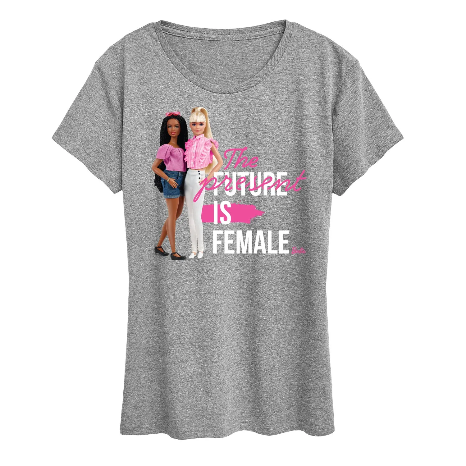 Barbie - The Present/Future Is Female - Women's Short Sleeve Graphic T-Shirt sold by Zulily product image thumbnail 2