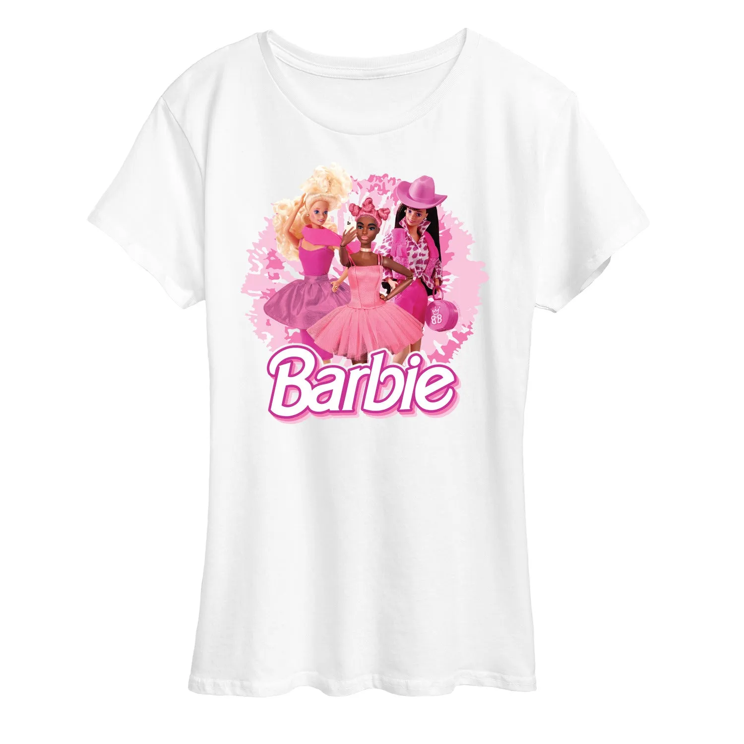 Barbie - Pink Doll Closeup - Women's Short Sleeve Graphic T-Shirt sold by Zulily