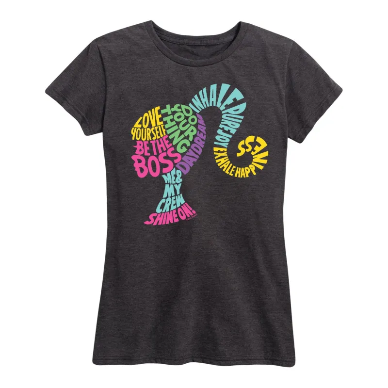 Barbie - Empowering Phrases - Women's Short Sleeve Graphic T-Shirt sold by Zulily