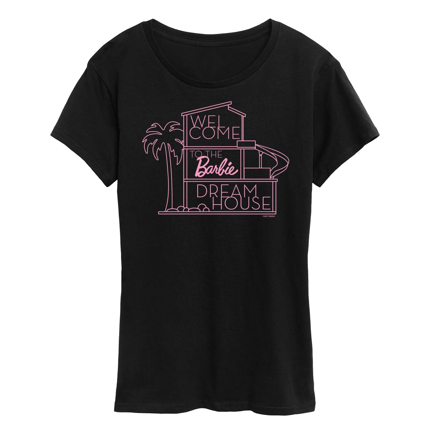 Barbie - Welcome to the Barbie Dream House - Women's Short Sleeve Graphic T-Shirt sold by Zulily