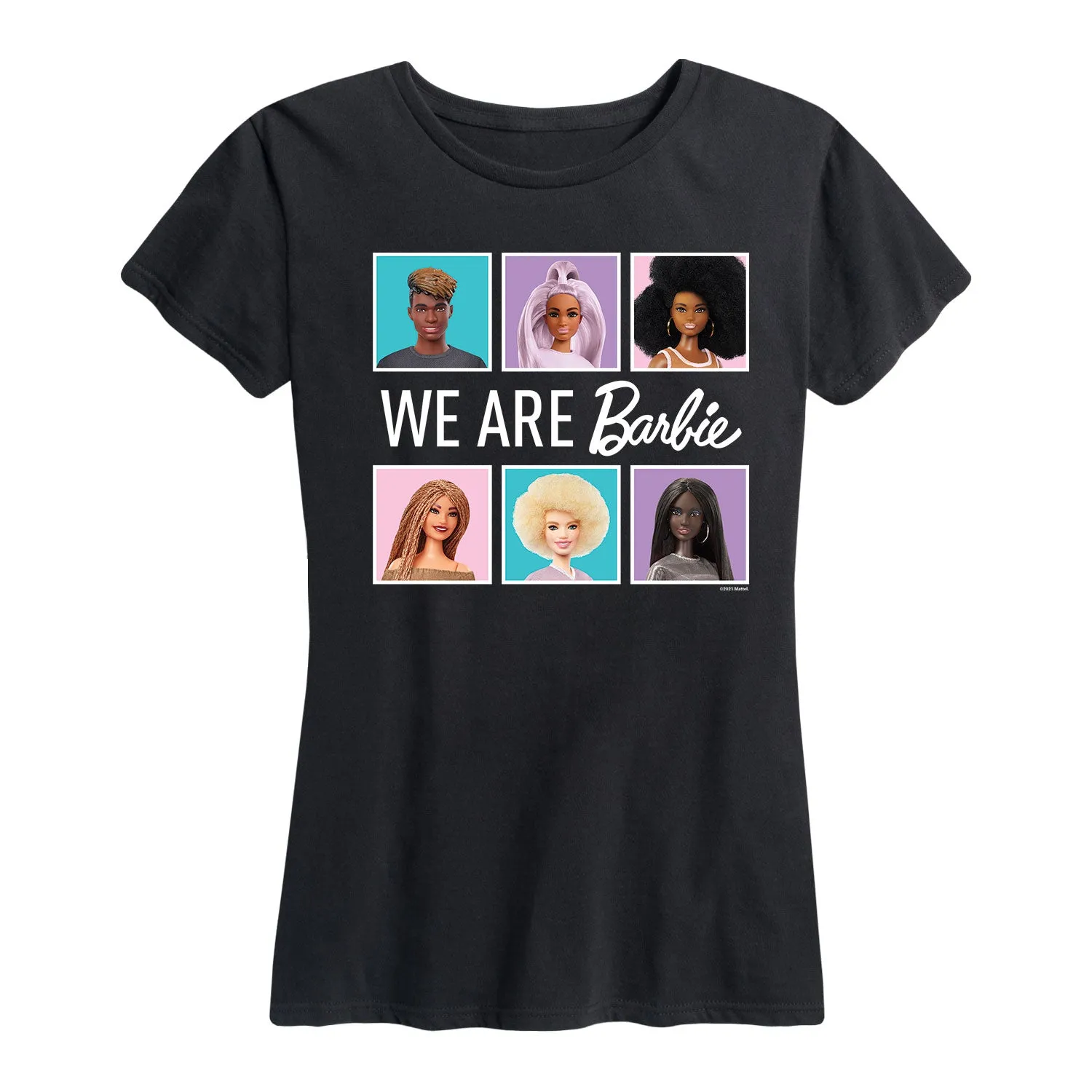Barbie - We Are All Barbie - Women's Short Sleeve Graphic T-Shirt sold by Zulily