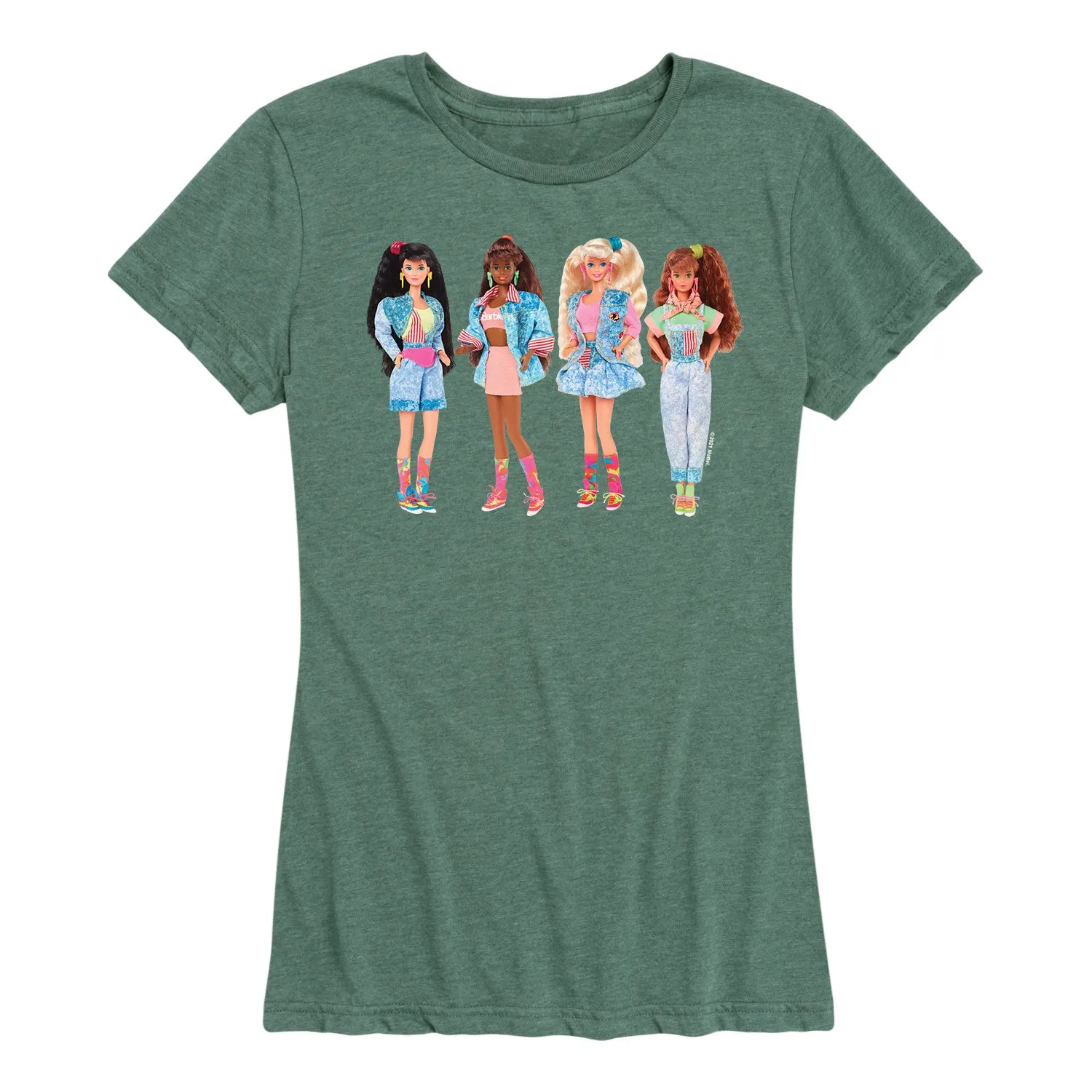 Barbie - Retro Barbies - Women's Short Sleeve Graphic T-Shirt sold by Zulily
