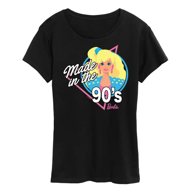 Barbie - Made in the 90's - Classic Barbie - Women's Short Sleeve Graphic T-Shirt sold by Zulily