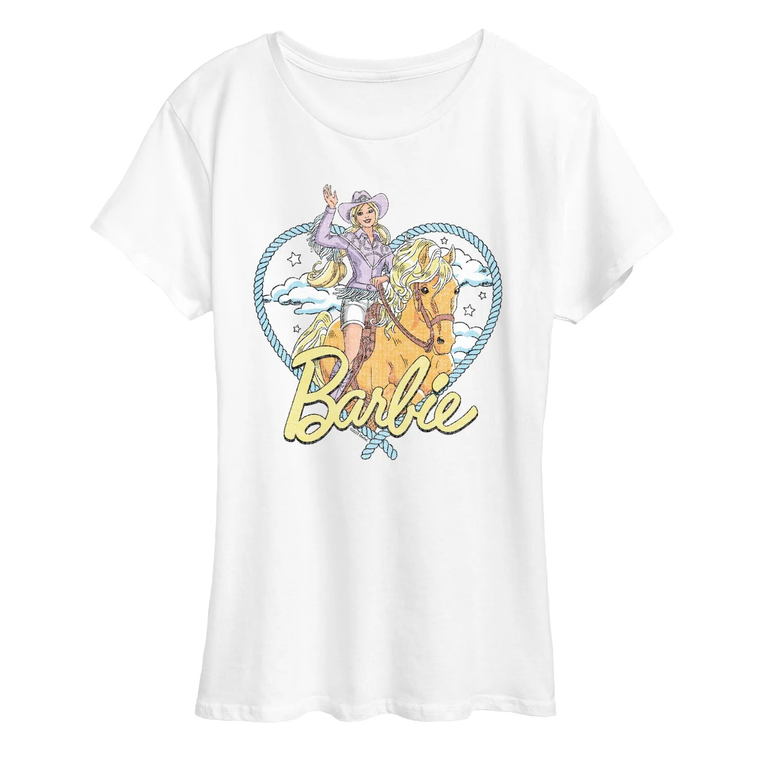Barbie - Western Heart - Women's Short Sleeve Graphic T-Shirt sold by Zulily product image thumbnail 4