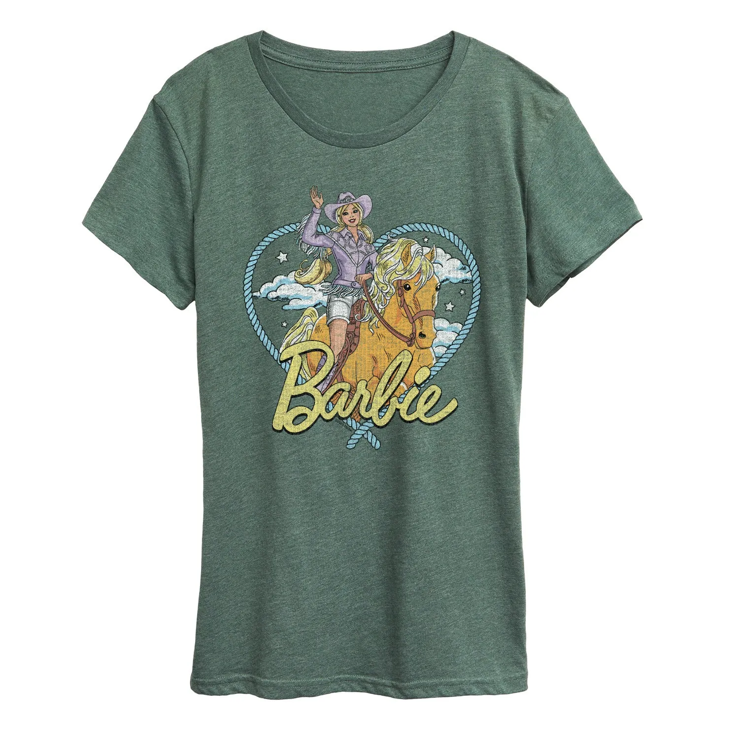 Barbie - Western Heart - Women's Short Sleeve Graphic T-Shirt sold by Zulily product image thumbnail 3