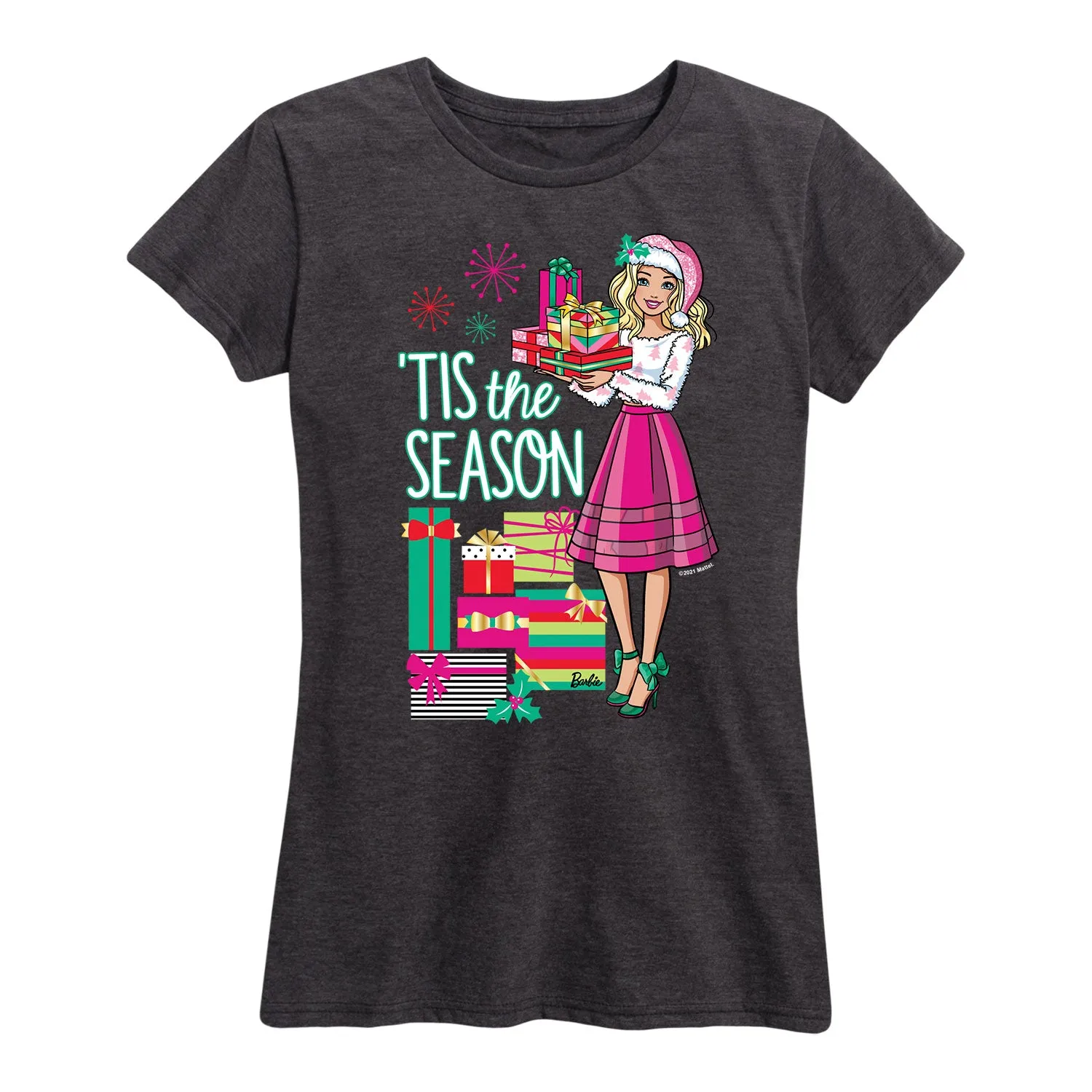 Barbie - Tis The Season - Women's Short Sleeve Graphic T-Shirt sold by Zulily