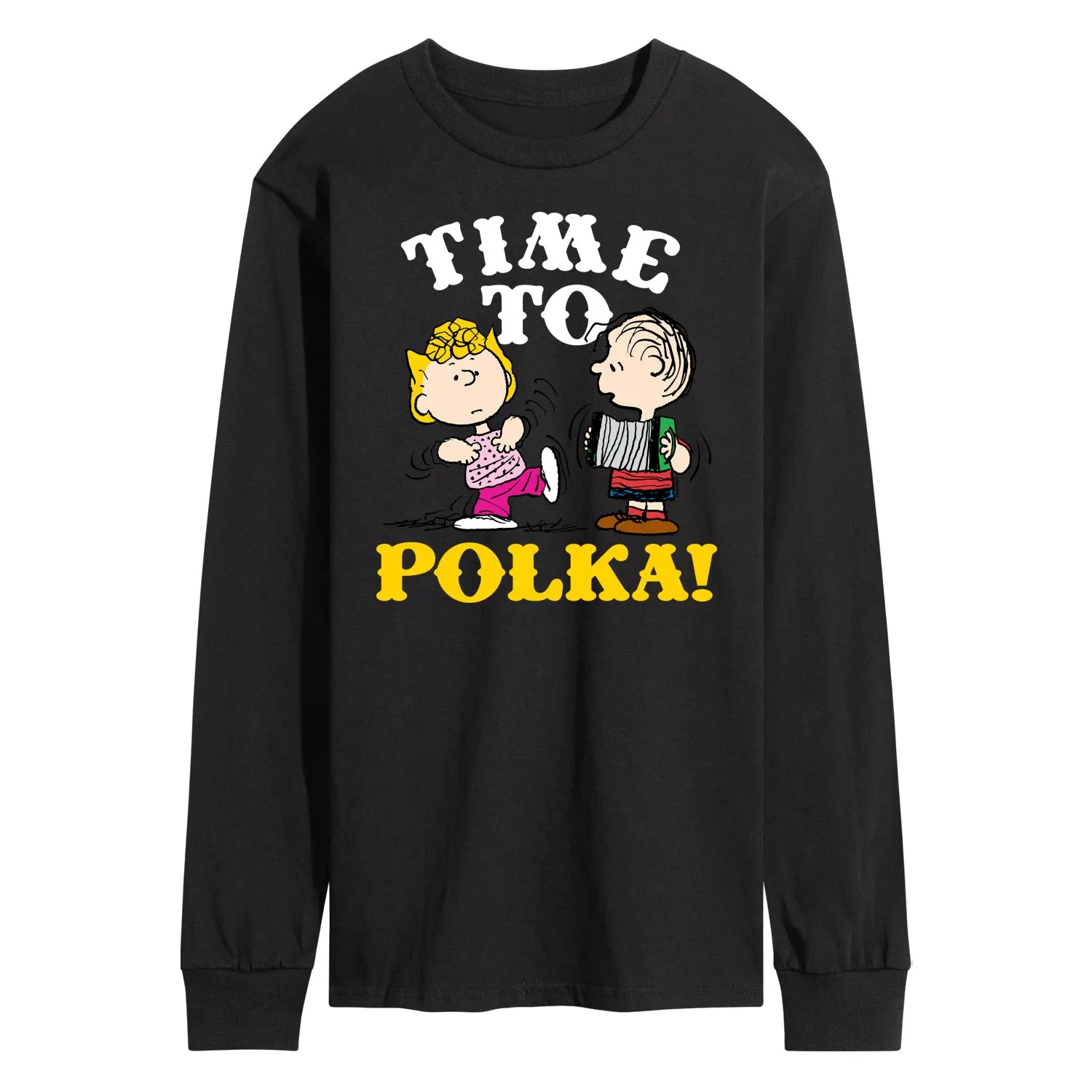 Peanuts - Time To Polka - Men's Long Sleeve T-Shirt sold by Zulily