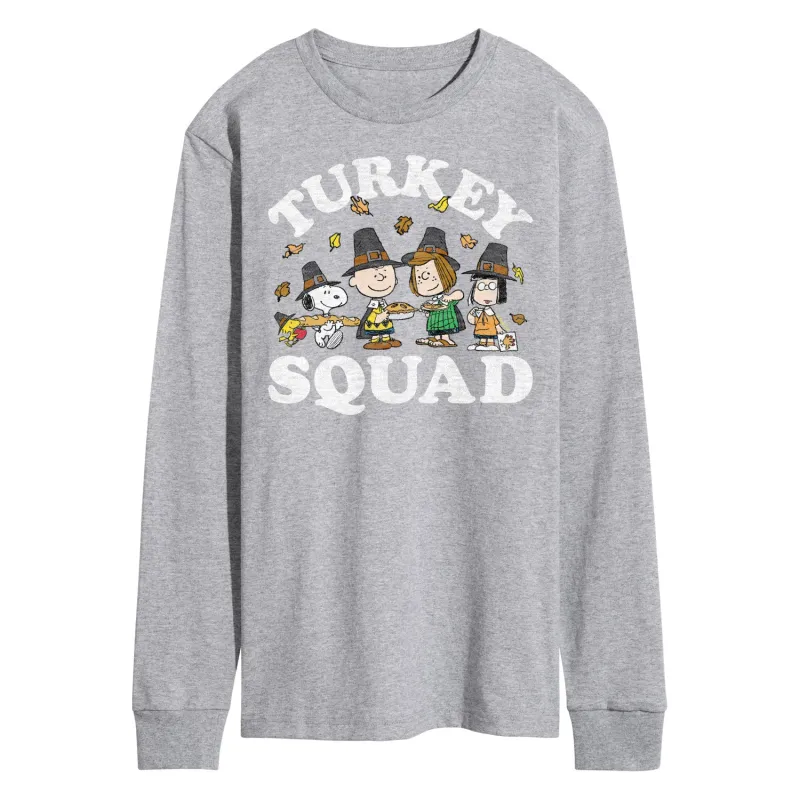 Peanuts - Turkey Squad - Men's Long Sleeve T-Shirt sold by Zulily