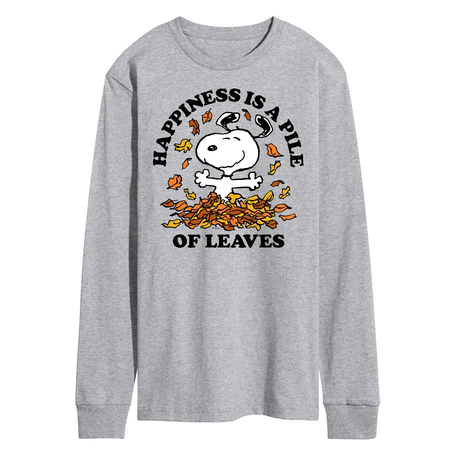 Peanuts - Happiness Is A Pile Of Leaves - Men's Long Sleeve T-Shirt sold by Zulily