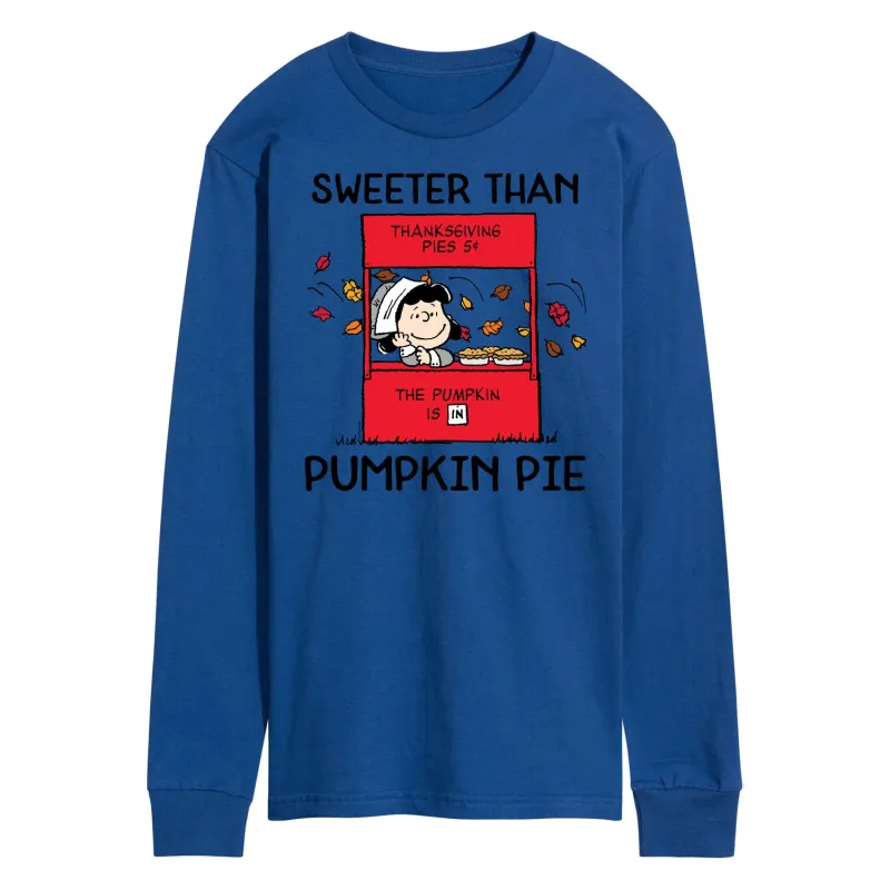 Peanuts - Sweeter Than Pumpkin Pie - Men's Long Sleeve T-Shirt sold by Zulily