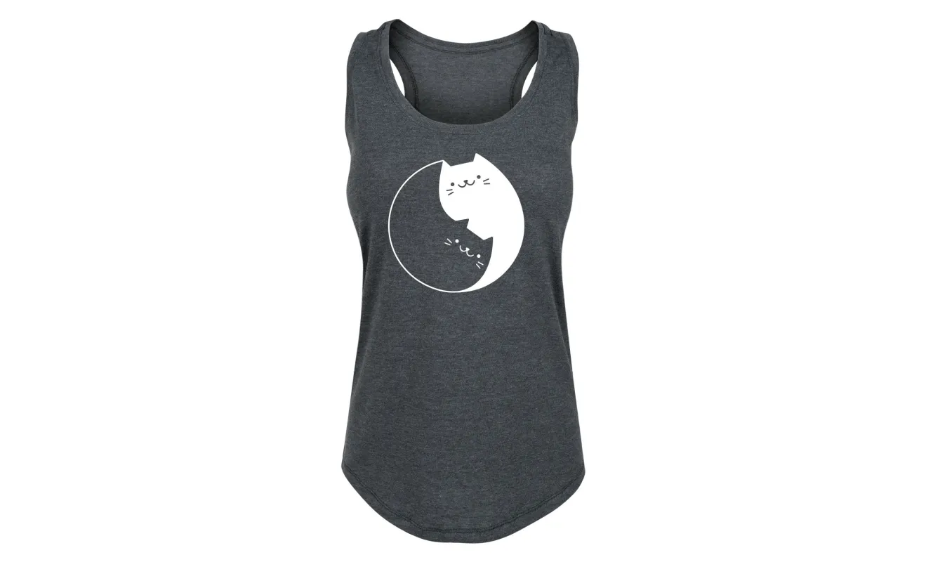 Instant Message - Yin Yang Cat - Women's Any Way Short Sleeve Graphic Dress sold by Zulily