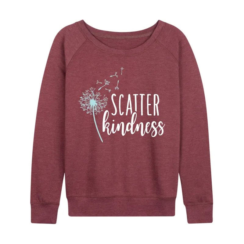 Instant Message - Scatter Kindness - Women's French Terry Long Sleeve Pullover sold by Zulily