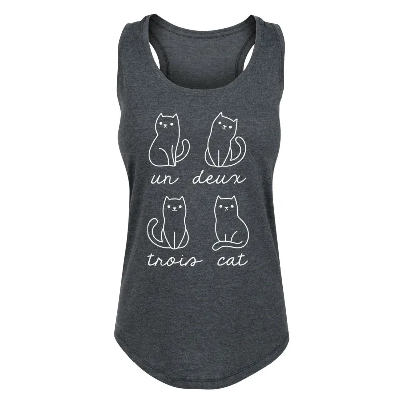Instant Message - Un Deux Trois Cat - Women's Any Way Short Sleeve Graphic Dress sold by Zulily