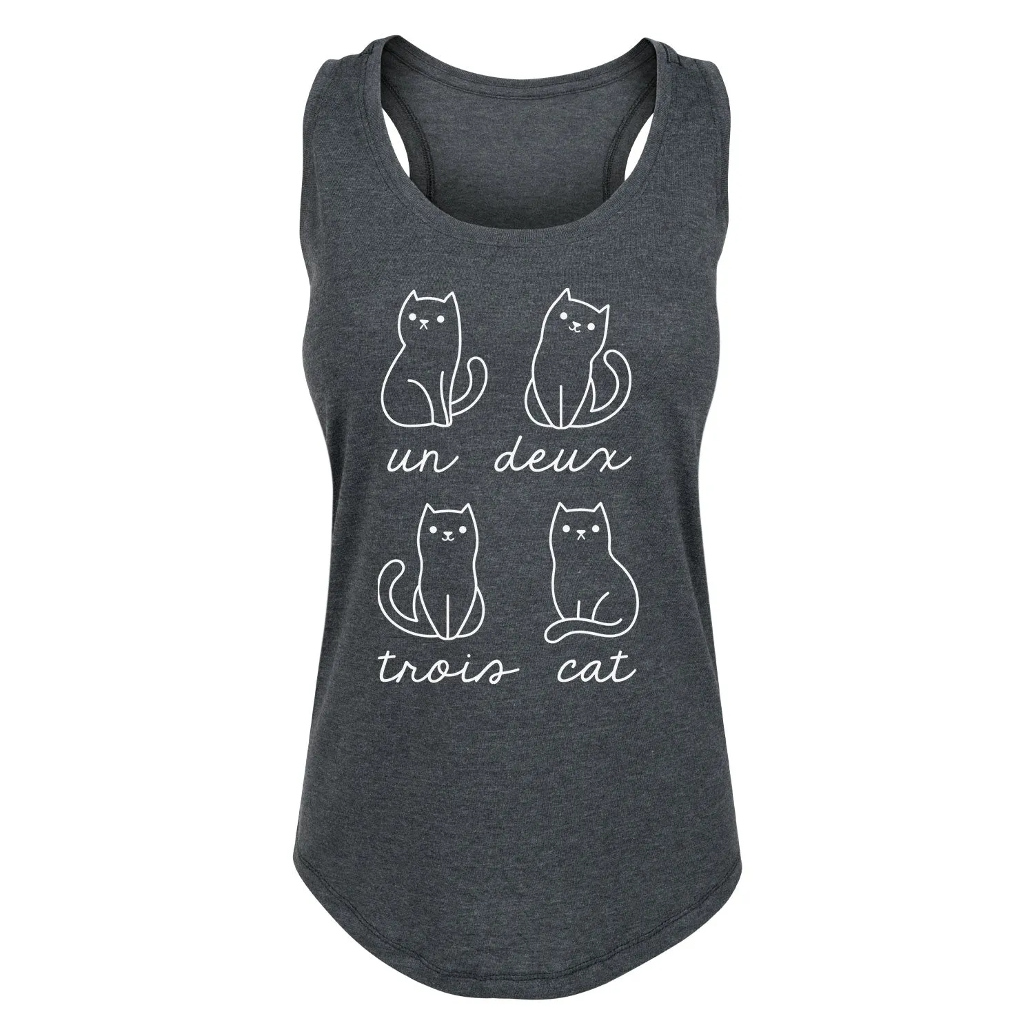 Instant Message - Un Deux Trois Cat - Women's Racerback Tank sold by Zulily