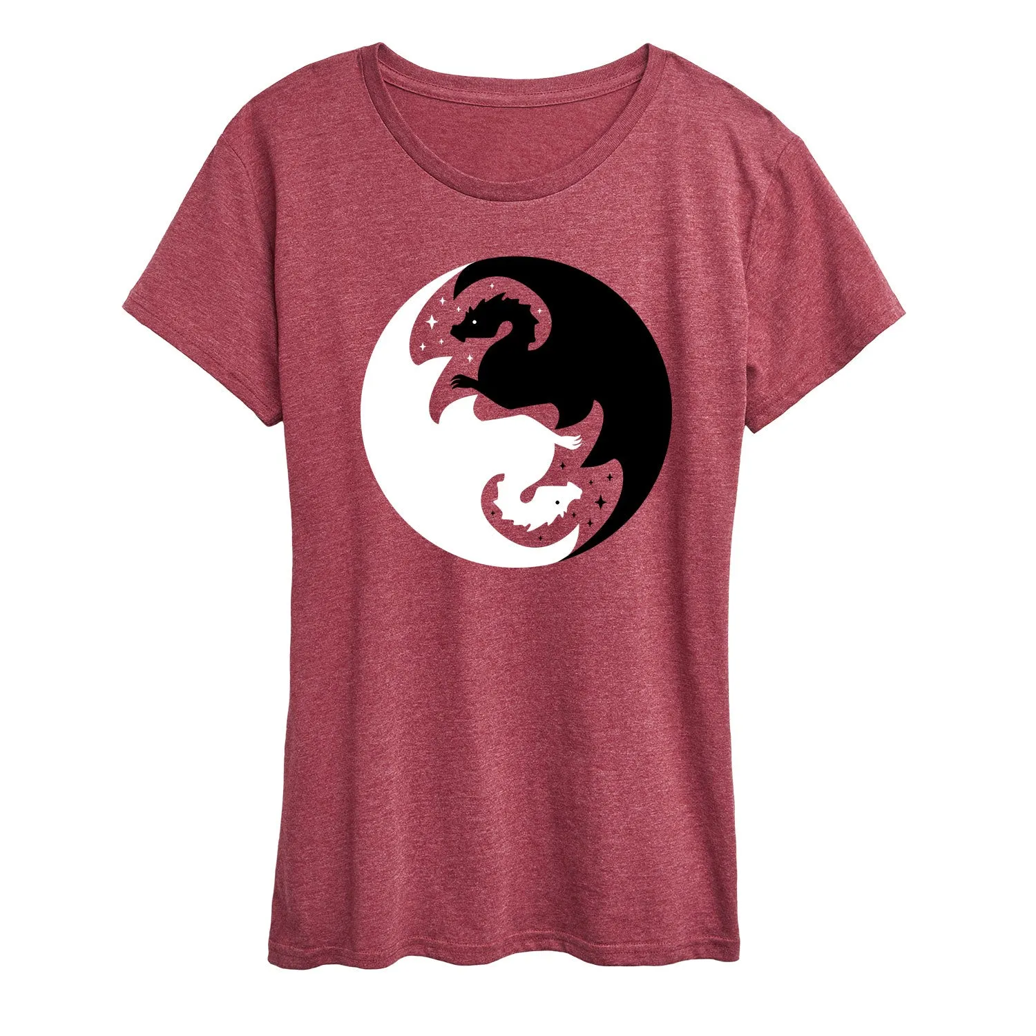 Instant Message - Yin Yang Dragons - Women's Short Sleeve Graphic T-Shirt sold by Zulily product image thumbnail 2