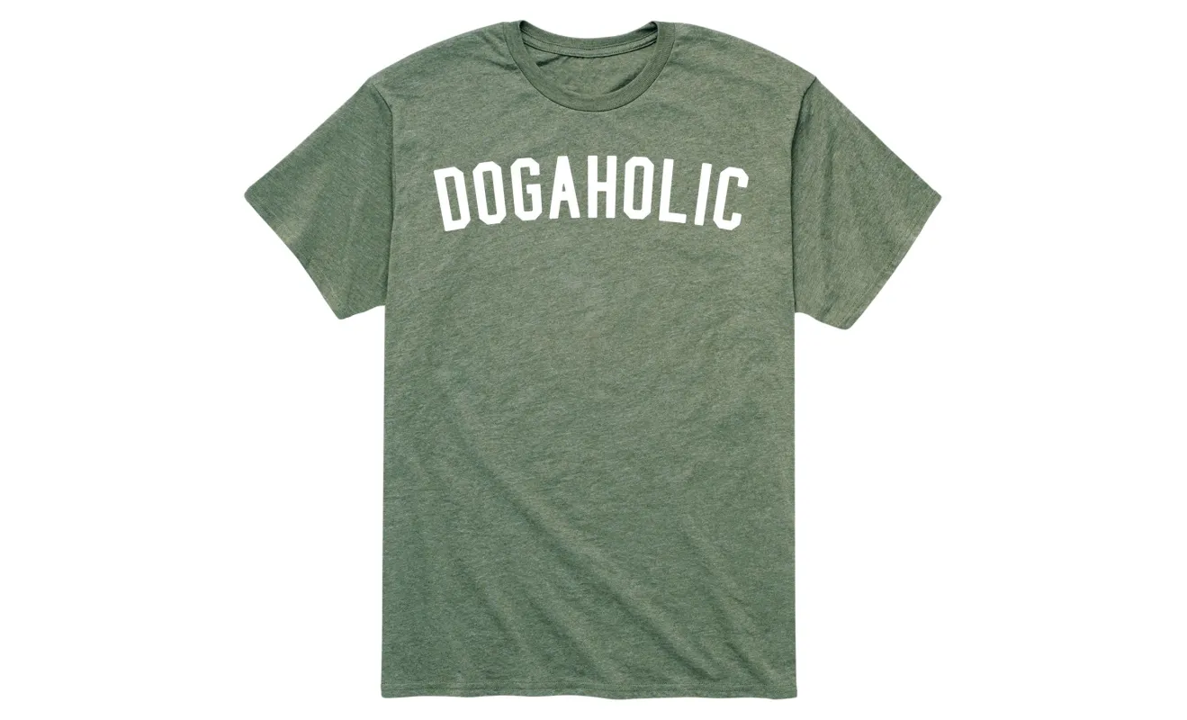 Instant Message - Dogaholic - Men's Short Sleeve Graphic T-shirt sold by Zulily