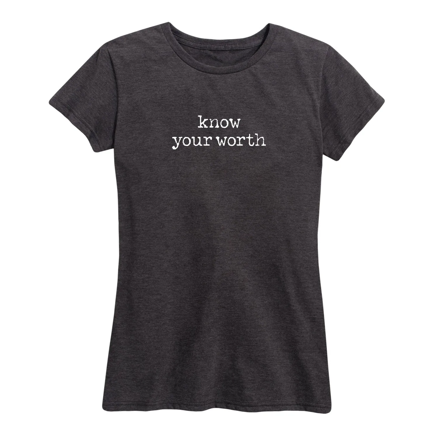 Instant Message - Know Your Worth Small Center Chest Hit - Women's Short Sleeve Graphic T-Shirt sold by Zulily product image thumbnail 3