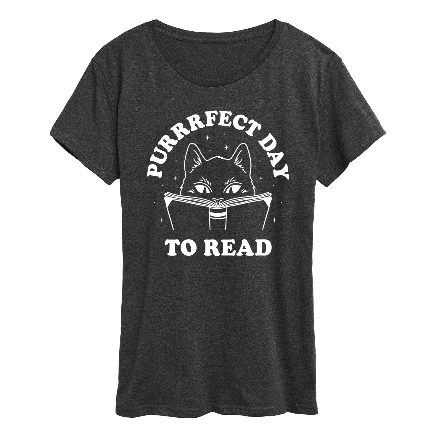 Instant Message - Cat Purrrfect Day To Read - Women's Short Sleeve Graphic T-Shirt sold by Zulily product image thumbnail 3