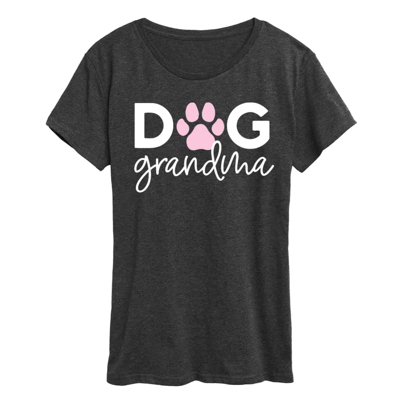 Instant Message - Dog Grandma - Women's Short Sleeve Graphic T-Shirt sold by Zulily