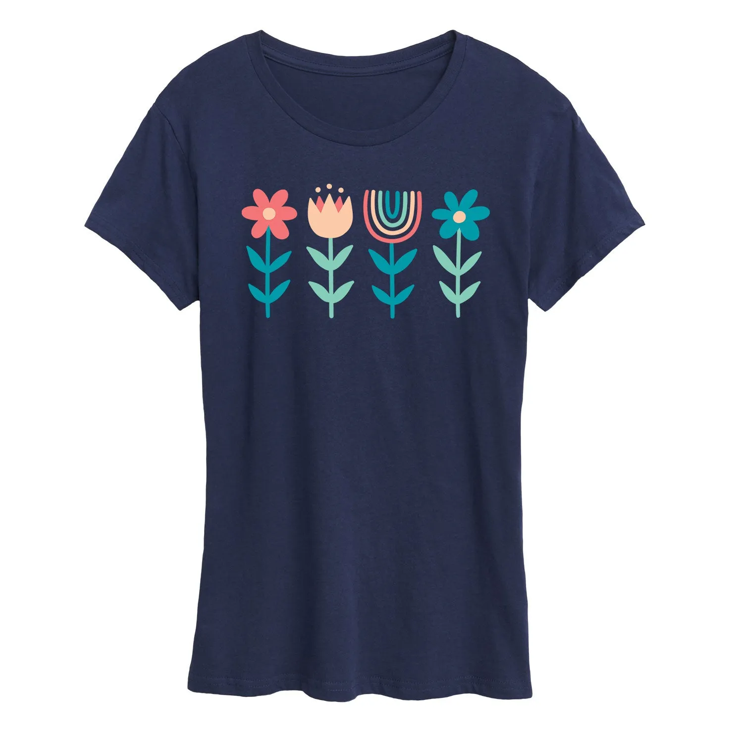 Instant Message - Scandinavian Boho Flowers - Women's Short Sleeve Graphic T-Shirt sold by Zulily product image thumbnail 4