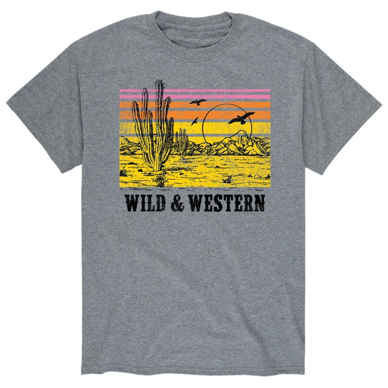 Instant Message - Wild and Western - Men's Short Sleeve Graphic T-shirt sold by Zulily