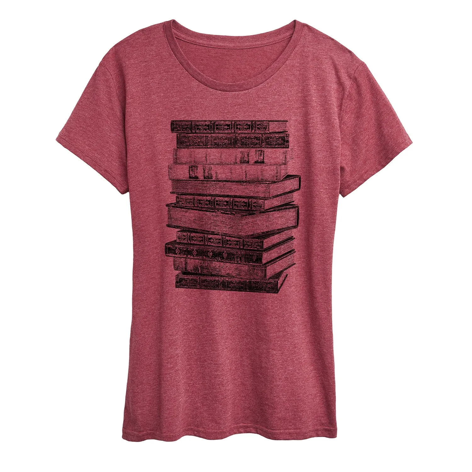 Instant Message - Stacked Books - Women's Short Sleeve Graphic T-shirt sold by Zulily product image thumbnail 4