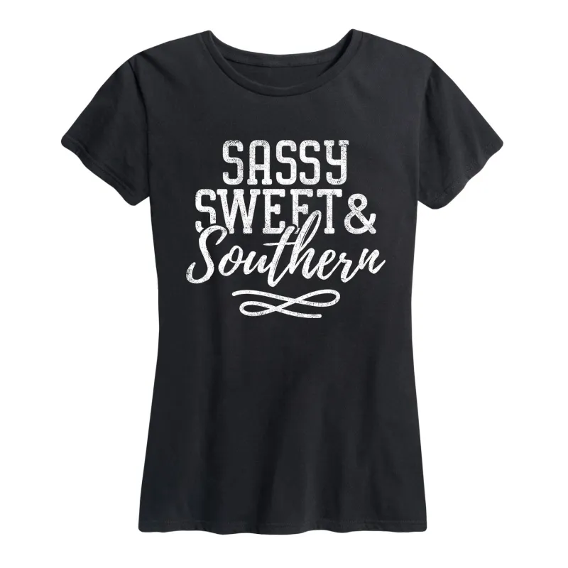 Instant Message - Sassy Sweet and Southern - Women's Short Sleeve Graphic T-shirt sold by Zulily