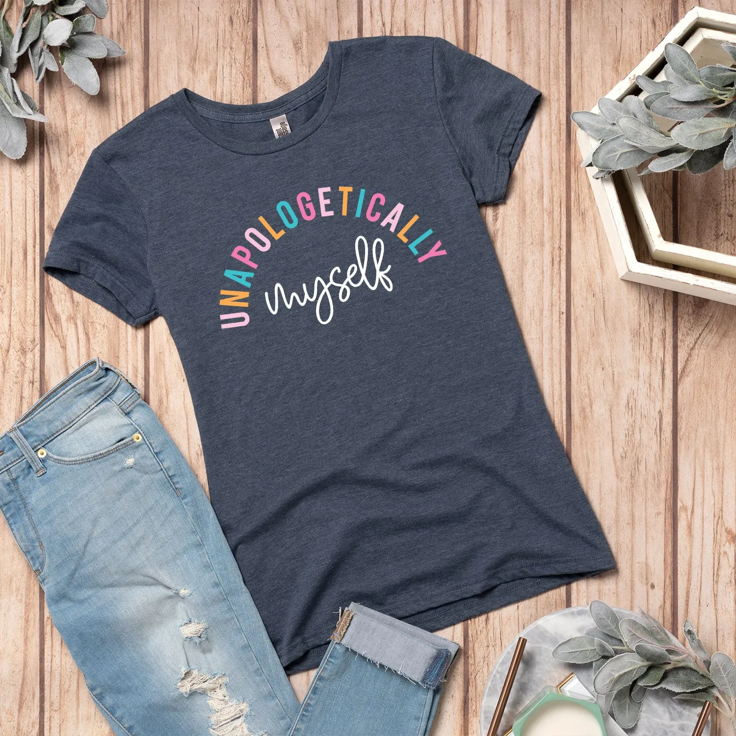 Instant Message - Unapologetically Myself - Women's Short Sleeve Graphic T-Shirt sold by Zulily product image thumbnail 3