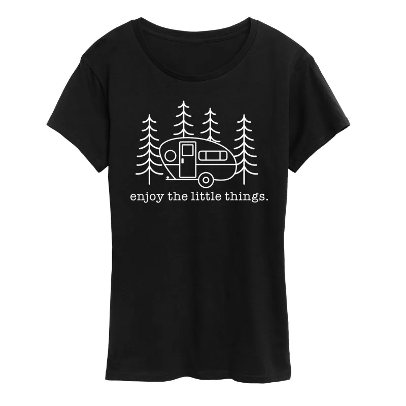 Instant Message - Enjoy The Little Things - Women's Short Sleeve Graphic T-Shirt sold by Zulily