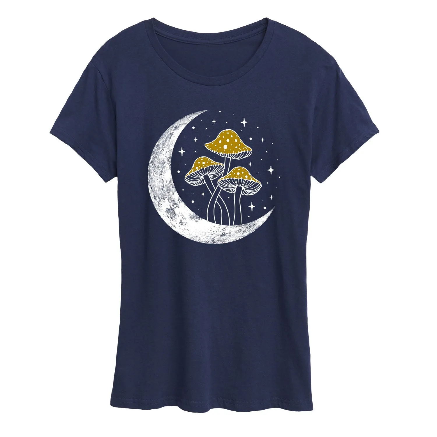 Instant Message - Crescent Moon With Mushrooms - Women's Short Sleeve Graphic T-Shirt sold by Zulily product image thumbnail 5