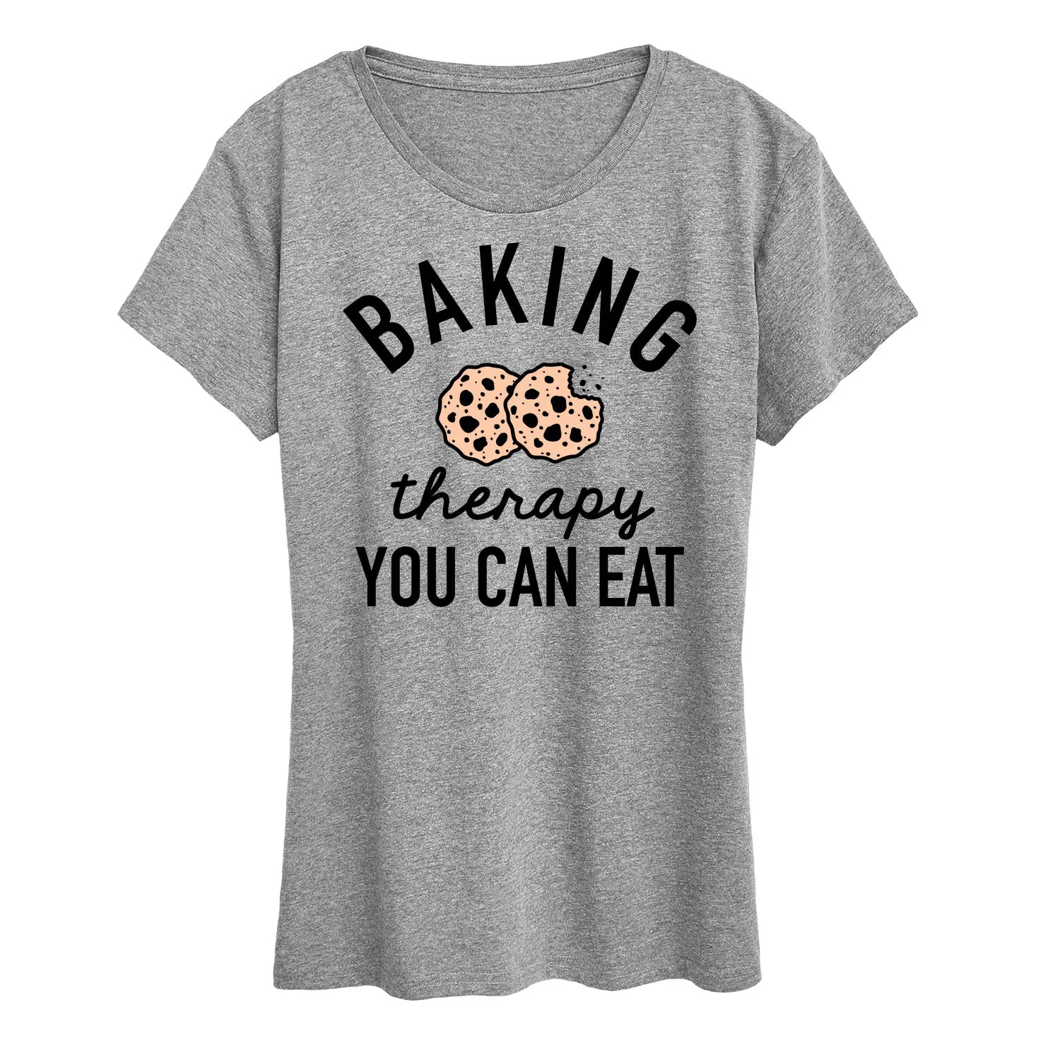 Instant Message - Baking Therapy- Women's Short Sleeve Graphic T-Shirt sold by Zulily
